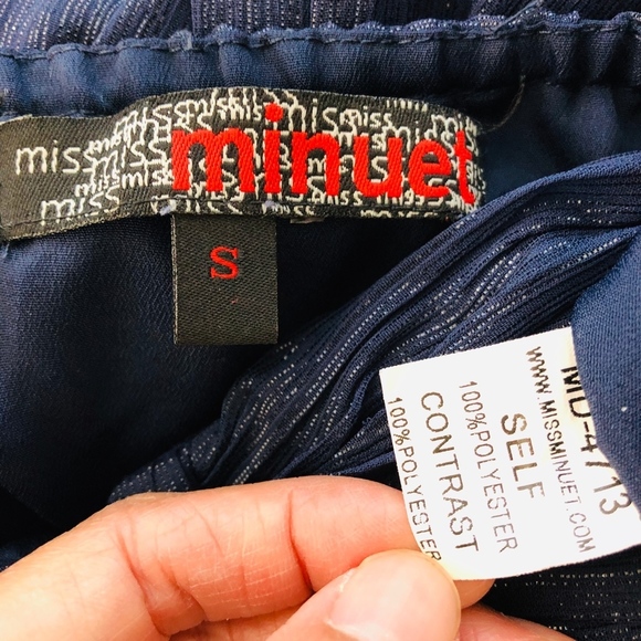 Modcloth Minuet Blue Metallic Strapless Mini Dress - Picture 4 of 5